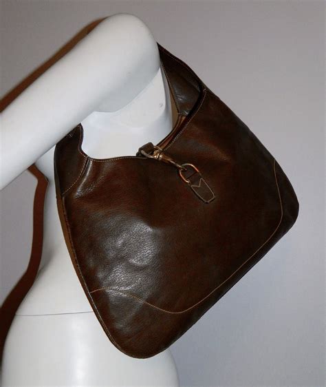 gucci purse black and brown leather old|vintage brown leather Gucci purse.